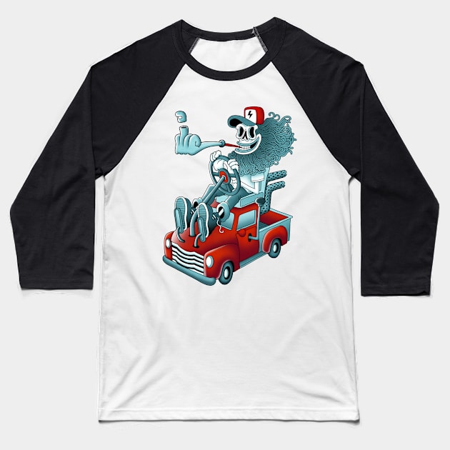 Cranium Trucker Baseball T-Shirt by Copenhagen Poster